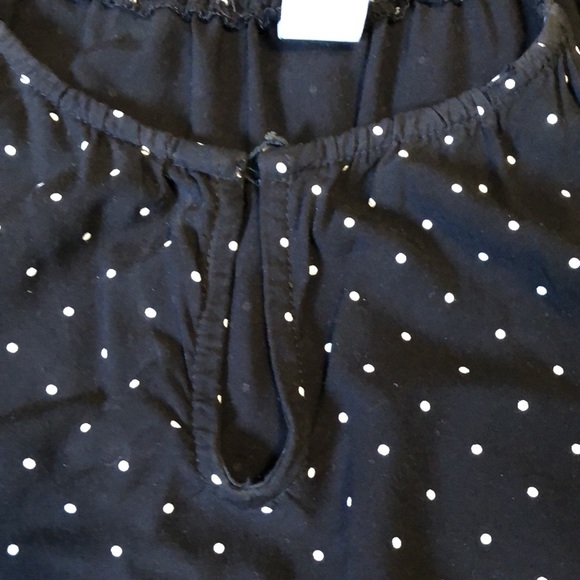 Black and white polka dot romper (shorts) - Picture 2 of 2